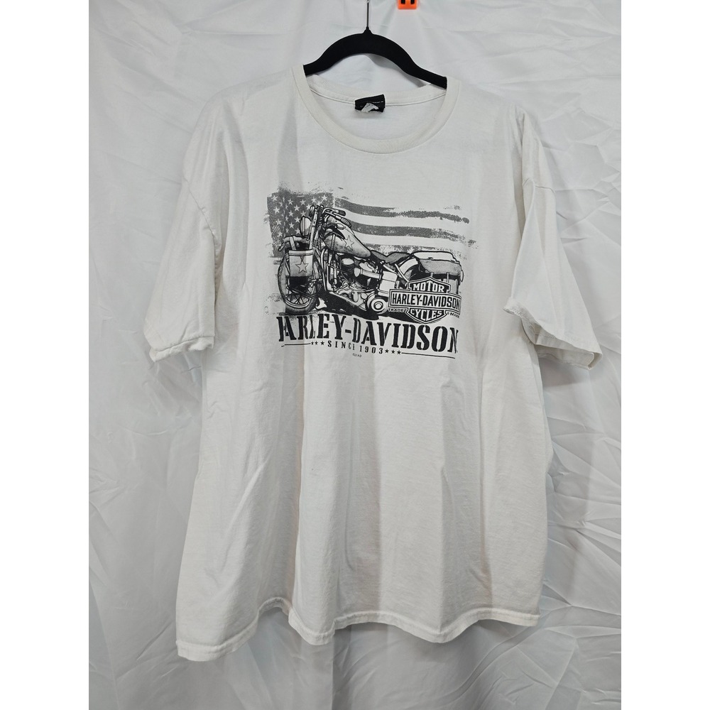 Harley Davidson‎ Mens 2XL Graphic T Shirt Motorcycle American Flag Eagle Phoenix